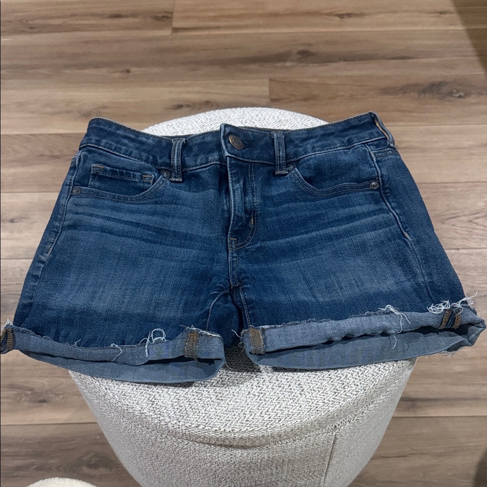 American Eagle Outfitters Dark Blue Jean Shorts